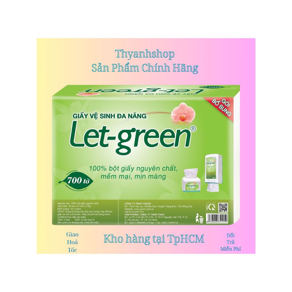Giấy Ăn Let Green 700 Tờ