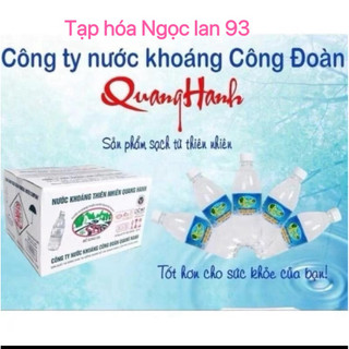 Com bo 3 thùng nước khoáng quang hanh công đoàn vị mặn có ga giải khát 500ml/ chai