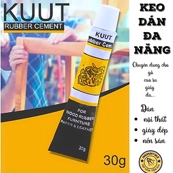 [Keo con voi Kuut] Tuýp keo dán giày dép, tuýp keo con chó - 30 gram