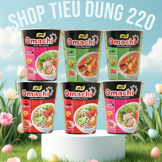 Combo 6 Ly Mì Omachi Tôm Sườn Bò 