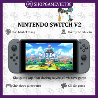 Nintendo Switch V2 kèm phụ kiện - cài sẵn game bộ nhớ tùy chọn (128Gb/256Gb hoặc hơn) + Game Retro [SHOPGAMEVIET38]
