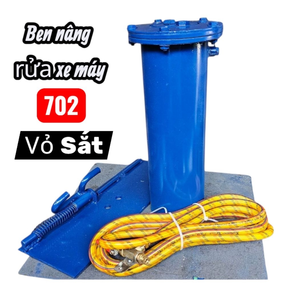 Ben Nâng Rửa Xe Máy Thủy Lực Vỏ Sắt Chuyên Dụng - Thương Hiệu 702