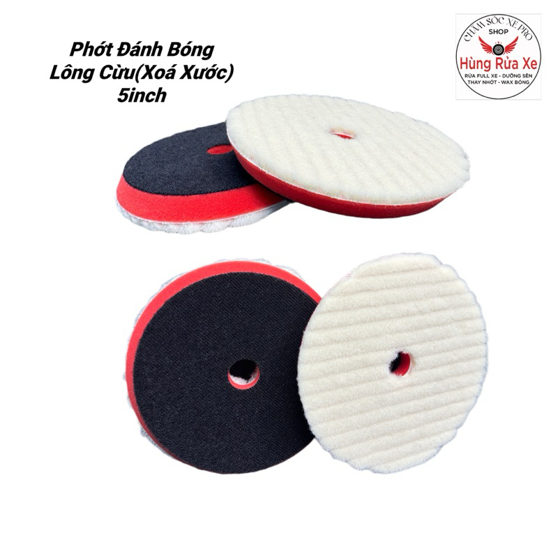 Phớt Đánh Bóng Lông Cừu Xoá Xước(5inch)