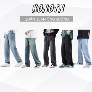 Quần Jean nam KONOTN Quần bò nam ống đứng suông rộng bền màu QJ9