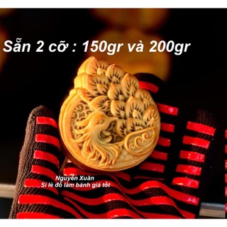 [MỚI 2025 - THIẾT KẾ] Khuôn trung thu lò xo 150gr - 200gr chim công nhọn