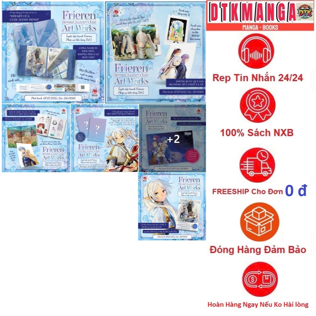 Truyện tranh - Friezen pháp sư tiễn táng tập 1 2 3 4 5 6 7 8 9 10 11 12 , Art Works book 1 - Kim