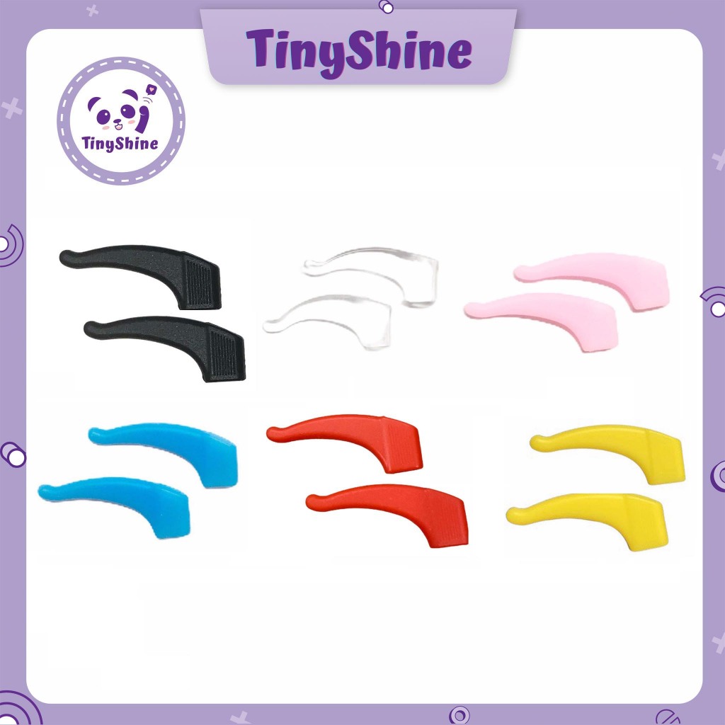 Combo Cặp Đệm Kính Silicon Hình Lưỡi Liềm Giữ Gọng Kính Chống Trượt Siêu Nhẹ Tiện Lợi (TinyShine)