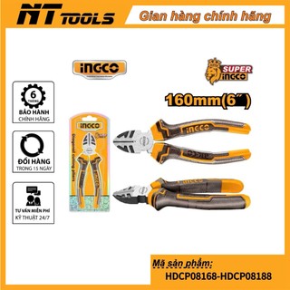 Kềm cắt dây điện 6 inch160mm 7 inch180mm Ingco HDCP08168 HDCP08188