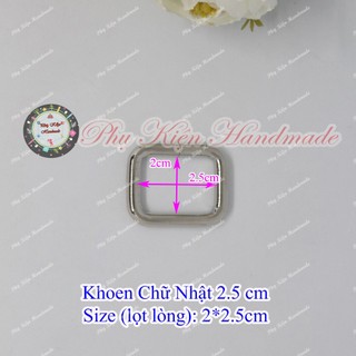 Khoen chữ nhật 2.5cm (21k/1cái)