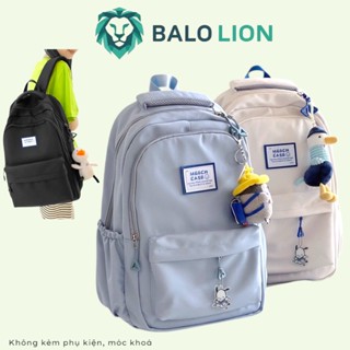 balo vải dù trượt nước phong cách hàn quốc, học sinh sinh viên giá rẽ, laptop, du lịch LOGO XANH