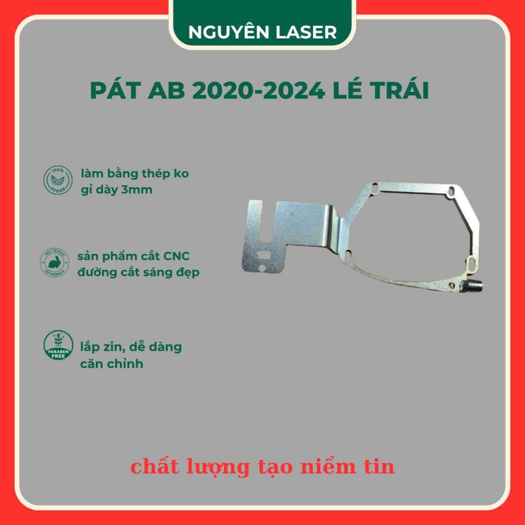 pat Gắn Bi Cầu Led Cho Xe AB 2020-2024, Pát Gắn Pha Bi Cầu 3.0 lé trái AB 2020-2024