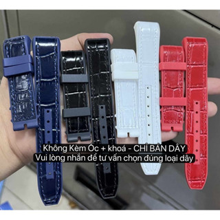   Chốt ốc vặn  Bộ dây đồng hồ FRANKLER V32 cao su phủ da dòng CAO CẤP 20x16mm 