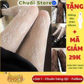  Quần tất nữ lưới ren LOẠI 1 phối hoa phong cách lolita quyến rũ 