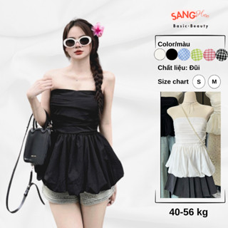 Áo Quây Cúp Ngực Bồng Sang Chảnh , Áo Cúp Ngực Bánh Bèo, Áo Ống Nữ