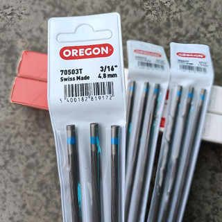 (Hộp 12 chiếc) Dũa xích máy cưa Oregon đủ kích thước chuẩn loại 1