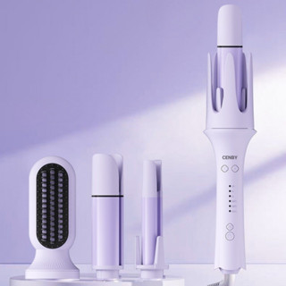 Máy uốn tóc xoăn tự động ion âm CENBY Signature 3 trục thay đổi đường kính uốn 28mm, 32mm, đầu lược - bảo hành 12 tháng