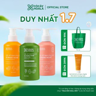 [KOL LIVE] Dung Dịch Vệ Sinh Cỏ Cây Hoa Lá Gel x2 Nano Nghệ Phiên Bản Mới Củng Cố Lợi Khuẩn 150ml