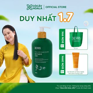 Dầu Gội Thảo Dược Cỏ Cây Hoa Lá Hà Thủ Ô 2in1 Hỗ Trợ Mọc Tóc, Dưỡng Tóc Chắc Khỏe 420g