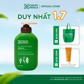 [KOL LIVE] Dầu Gội Xả Thảo Dược Cỏ Cây Hoa Lá Gừng Sả Ngăn Tóc Bết Dầu Hỗ Trợ Mọc Tóc 500g