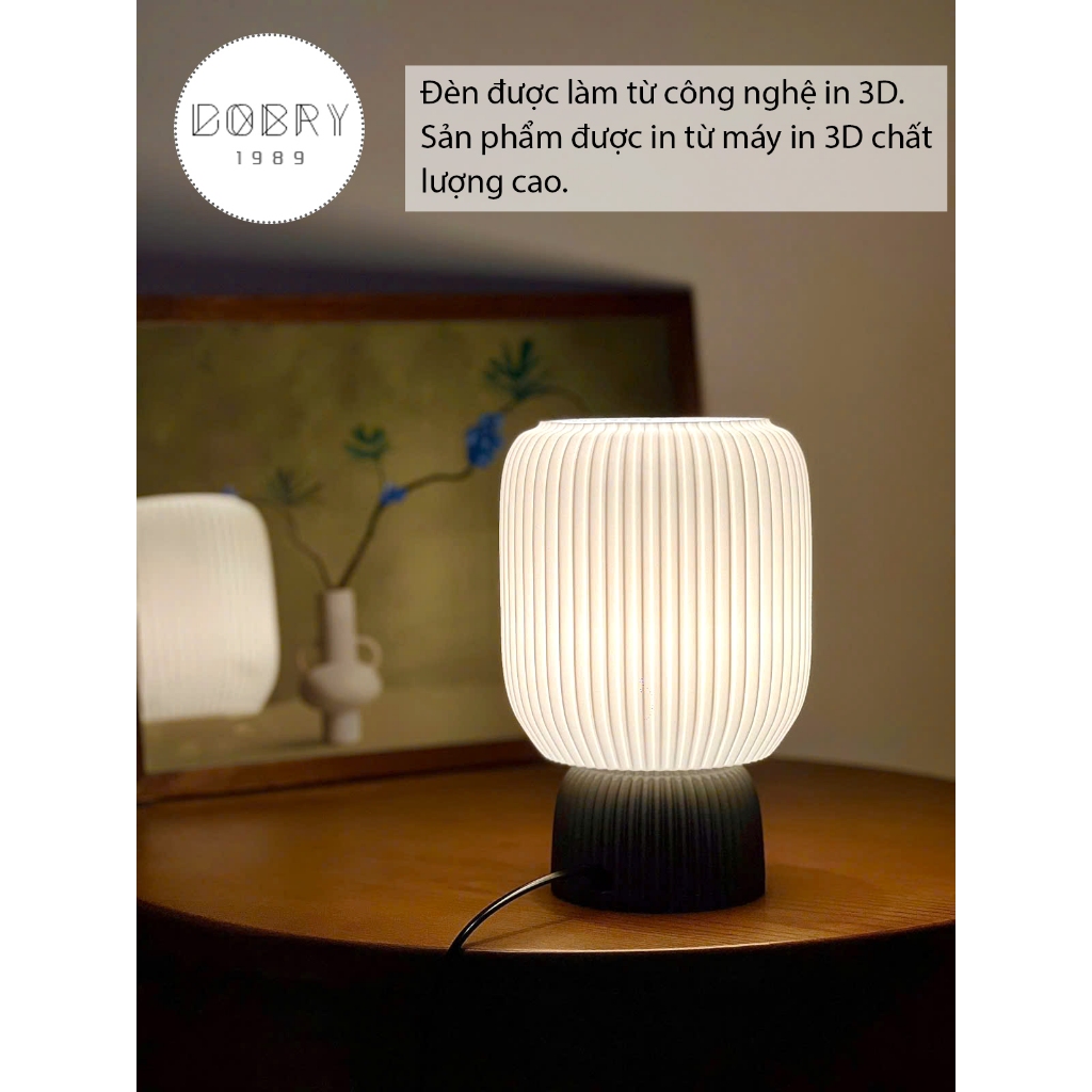 Đèn ngủ để bàn bằng nhựa, được in bằng máy in 3D chất lượng cao. Đèn Deco phòng ngủ sang trọng