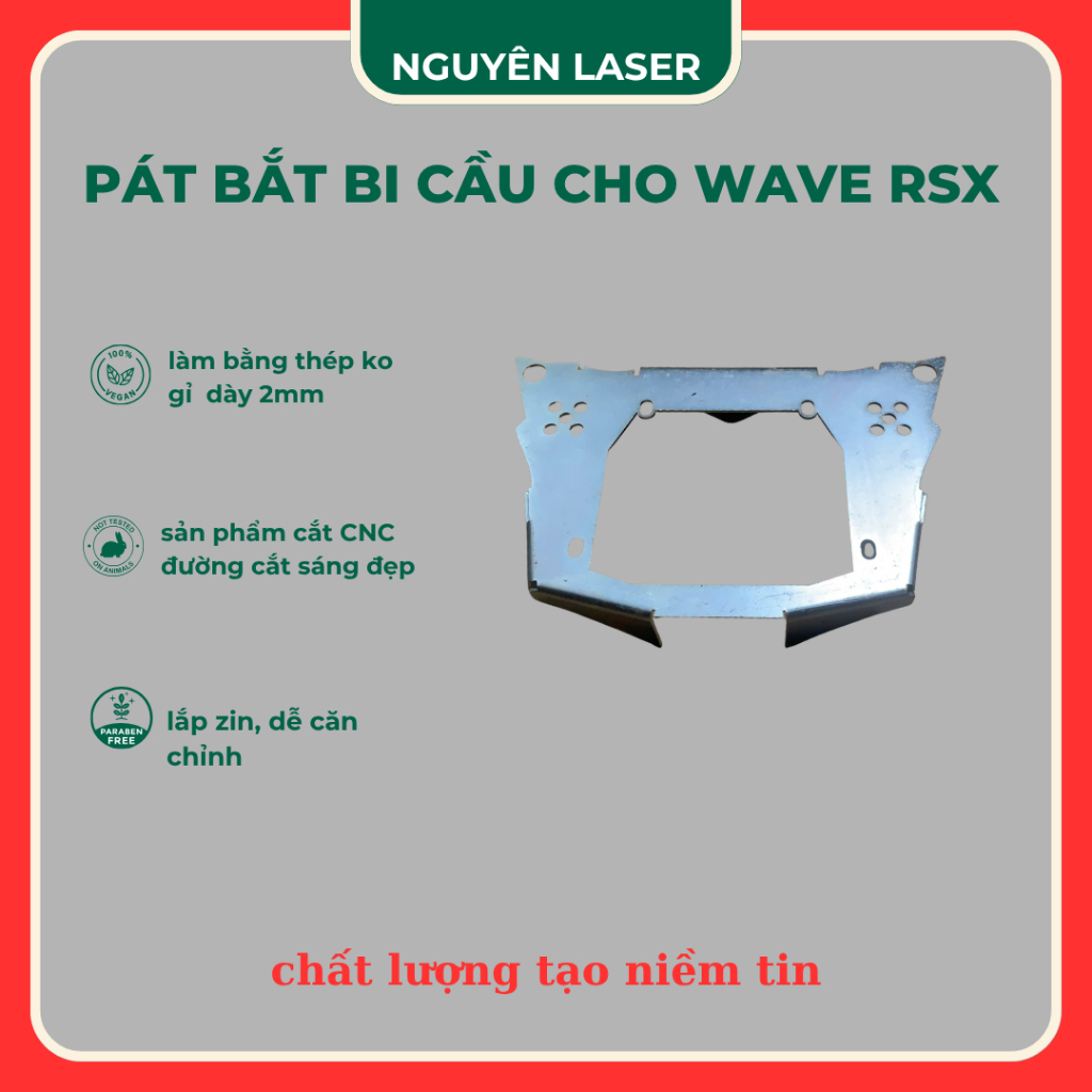 Pát gắn bi cầu cho WAVE RSX BI 3.0