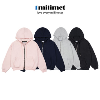 Áo Khoác Hoodie Zip - 1MILIMET - Form Oversize, Vải Chân Cua 100% Cotton, 400GSM Dày Dặn, Dây kéo kim loại 2 Đầu Cao Cấp