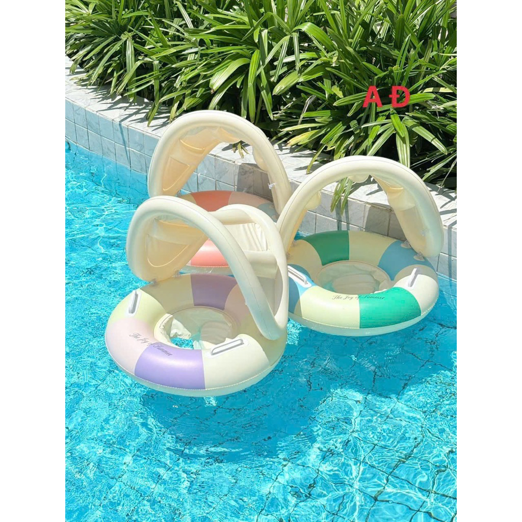 Phao Bơi Sịn Sò Cho Bé,Có Mái Che Cho Bé Từ 6 Tháng đến dưới 4 Tuổi