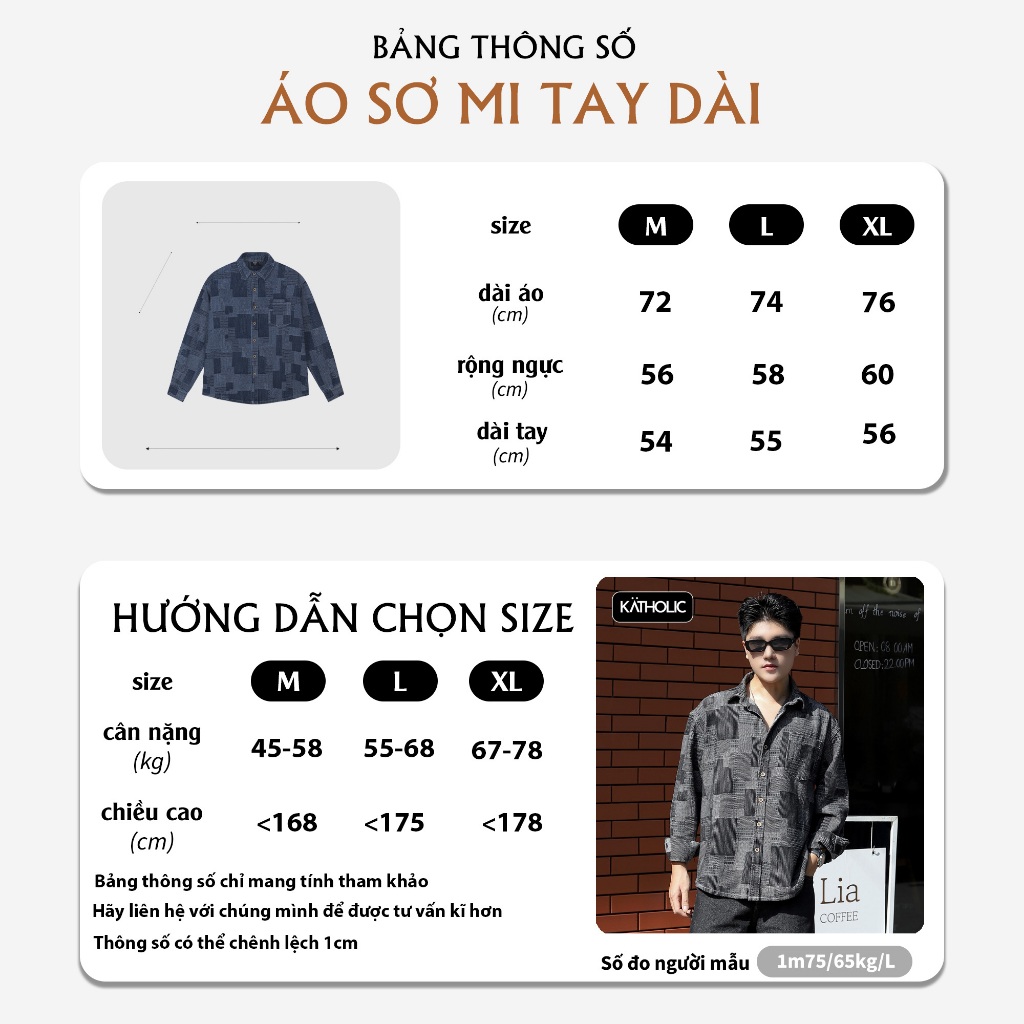Áo Sơ Mi Tay Dài Nam Nữ Boro Denim Local Brand KATHOLIC Form Rộng Oversize KAT031 | BigBuy360 - bigbuy360.vn