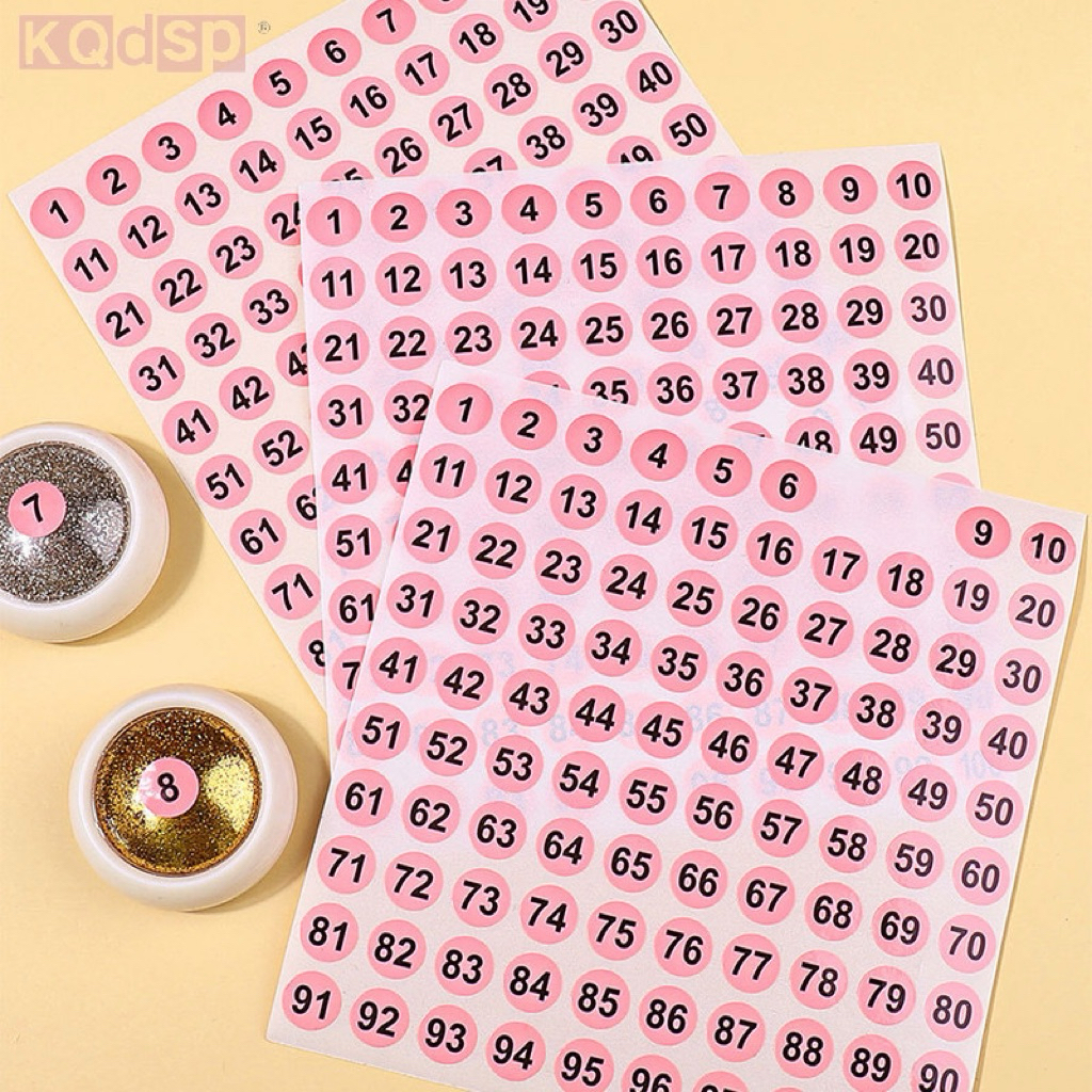 Sticker số 0-100, Sticker hoa, sticker metan - mina nail