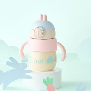  Bình nước trẻ em chống tràn chống sặc inochi Aoi Buddy  Aoi Bunny Nhựa Tritan không chứa chất BPA 