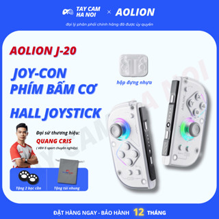 [BH 12 tháng] Aolion J20, tay cầm chơi game Joycon cho Switch, full phím bấm cơ, đèn LED RGB đẹp