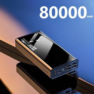   Tặng Cáp Sạc Nhanh sạc dự phòng pin 50000mAh 80000mAh sạc nhanh pin 120W dung lượng lớn có sẵn nhiều dây sạc 