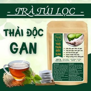 Trà Thải Độc Gan - Mát Gan, Hạ Mỡ Máu, Men Gan Cao, Xơ Gan, U Gan - Cà Gai Leo, Xạ Đen, Diệp Hạ Châu bịch 50 lọc