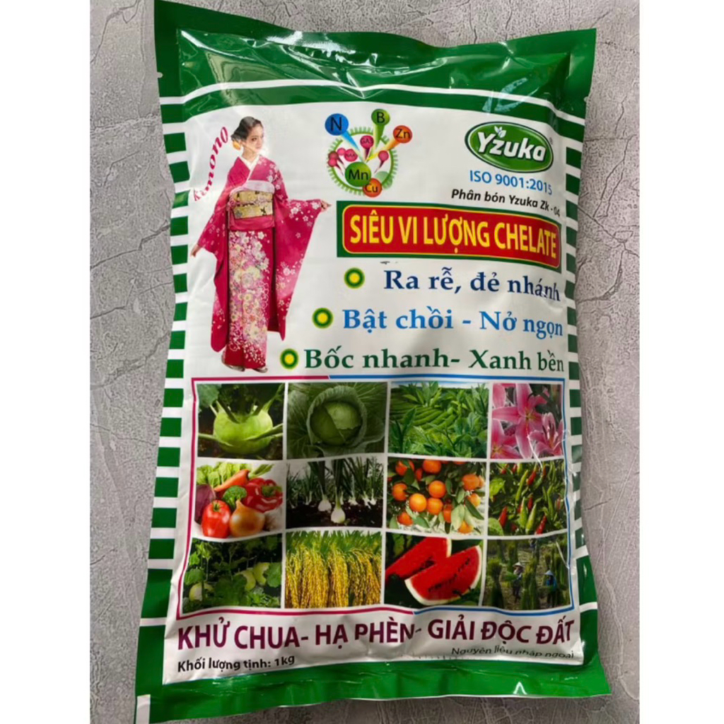 Phân bón vi lượng xanh Yzuka (1kg)