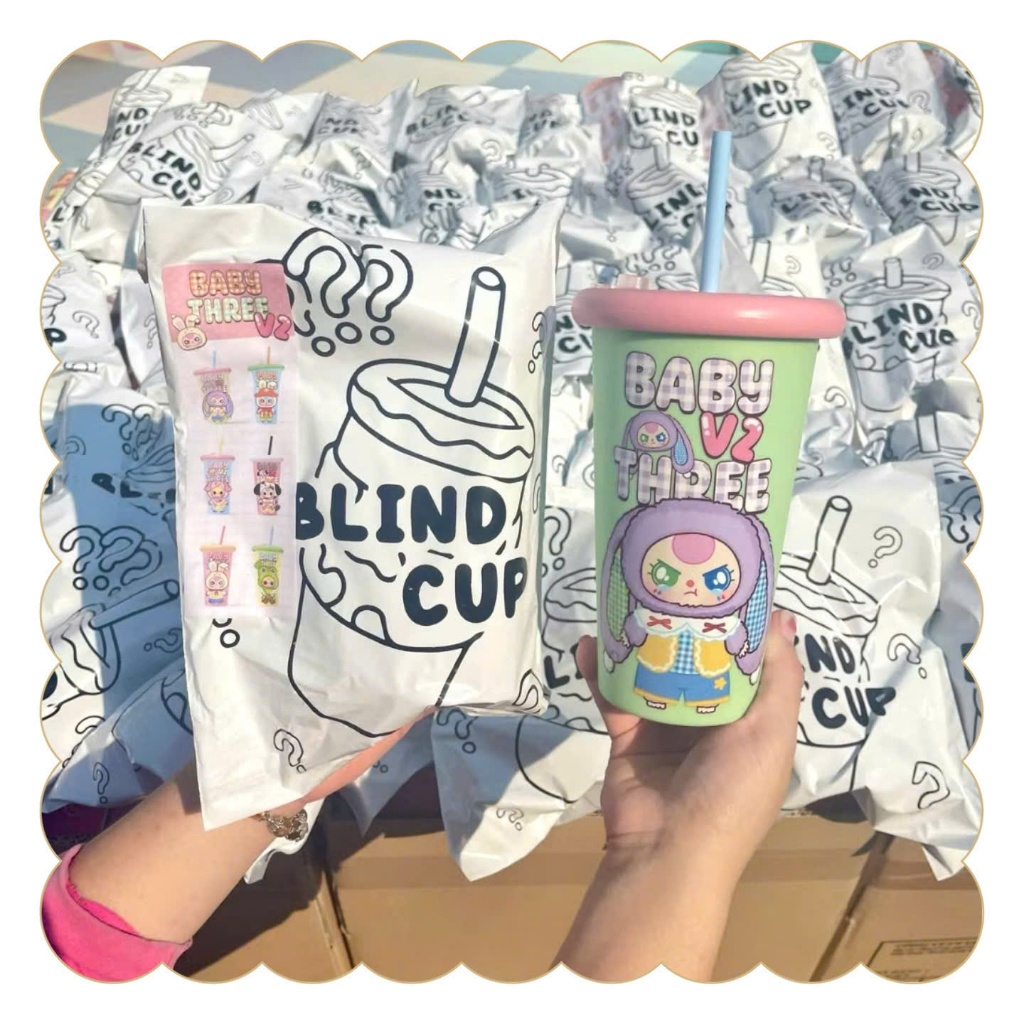 Ly mù Baby Three hàng VN sx (Ly nhựa) Hộp Mù Ngẫu Nhiên 1471 ccamzone