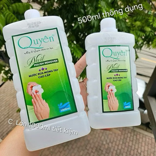 Aceton nước rửa móng tay, Axiton Quyên rửa móng tay