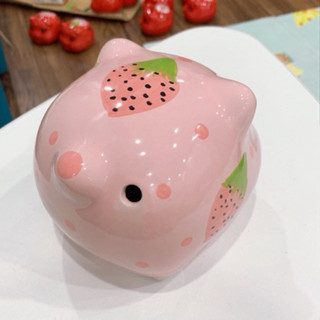   Lỗ Tròn  - Heo đất bát tràng size 12x11x12 tiết kiệm - trang trí - decor siêu xinh - siêu cute 