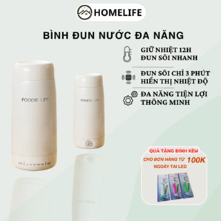 Bình đun nước cầm tay siêu tốc mini du lịch 450ml giữ ấm đun sôi, pha sữa pha trà 4 mức nhiệt tùy chỉnh Công Suất 300w