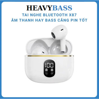 Tai nghe Bluetooth X87 HIFI Stereo Giảm tiếng ồn thông minh Pin dung lượng lớn PKMALL