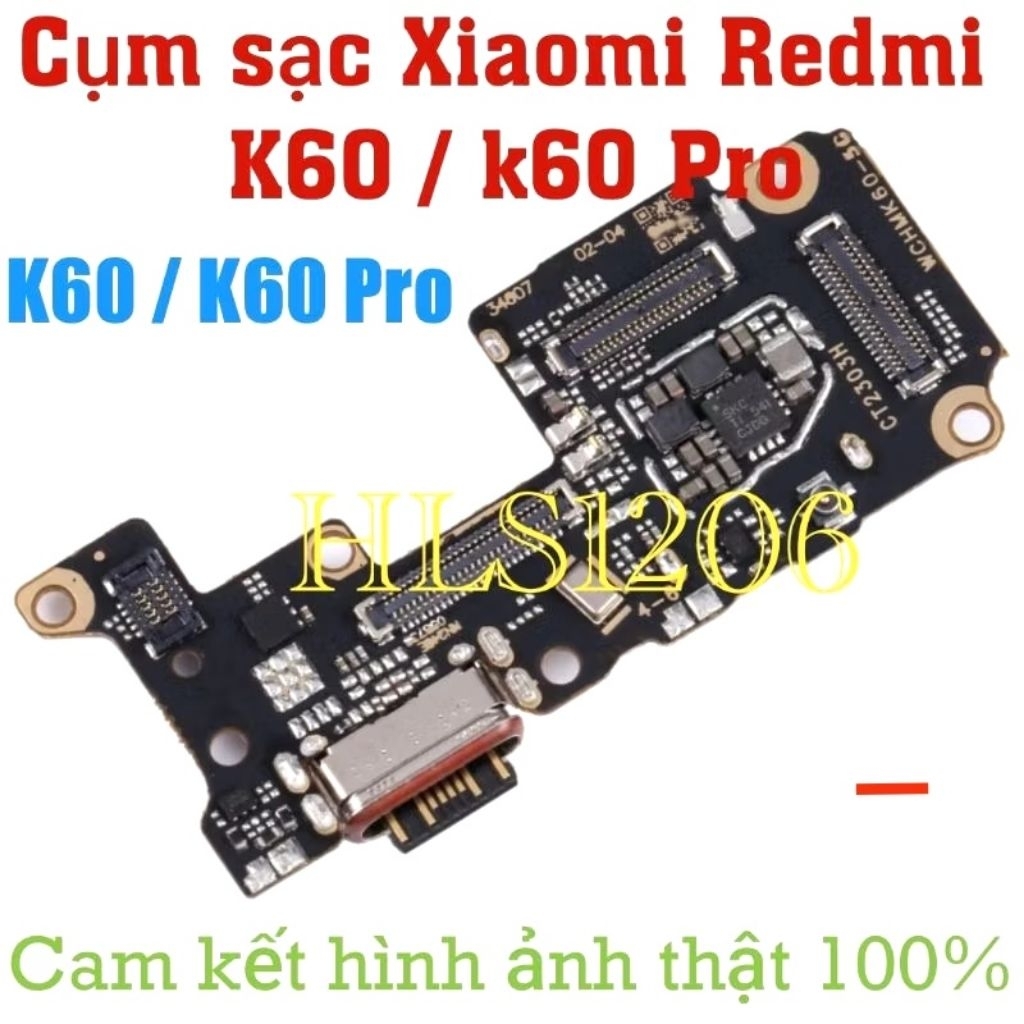 Cụm sạc Xiaomi Redmi K60 / k60 Pro / cụm chân sạc xiaomi redmi k60 / cụm chân sạc xiaomi redmi k60 p