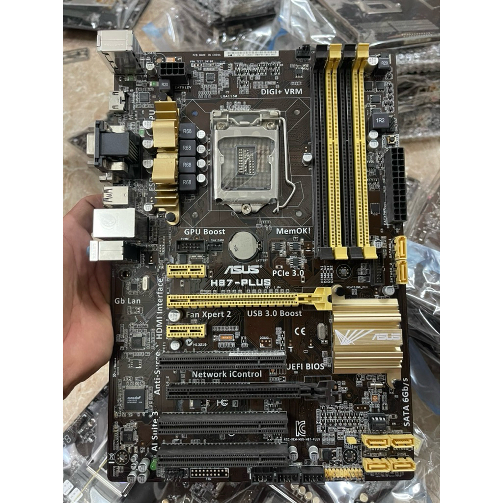 Mainboard - Bo mạch chủ Asus H87 Plus hàng tháo máy.