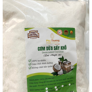 cơm dừa sấy sợi, cơm dừa sấy mịn 1kg, 500g