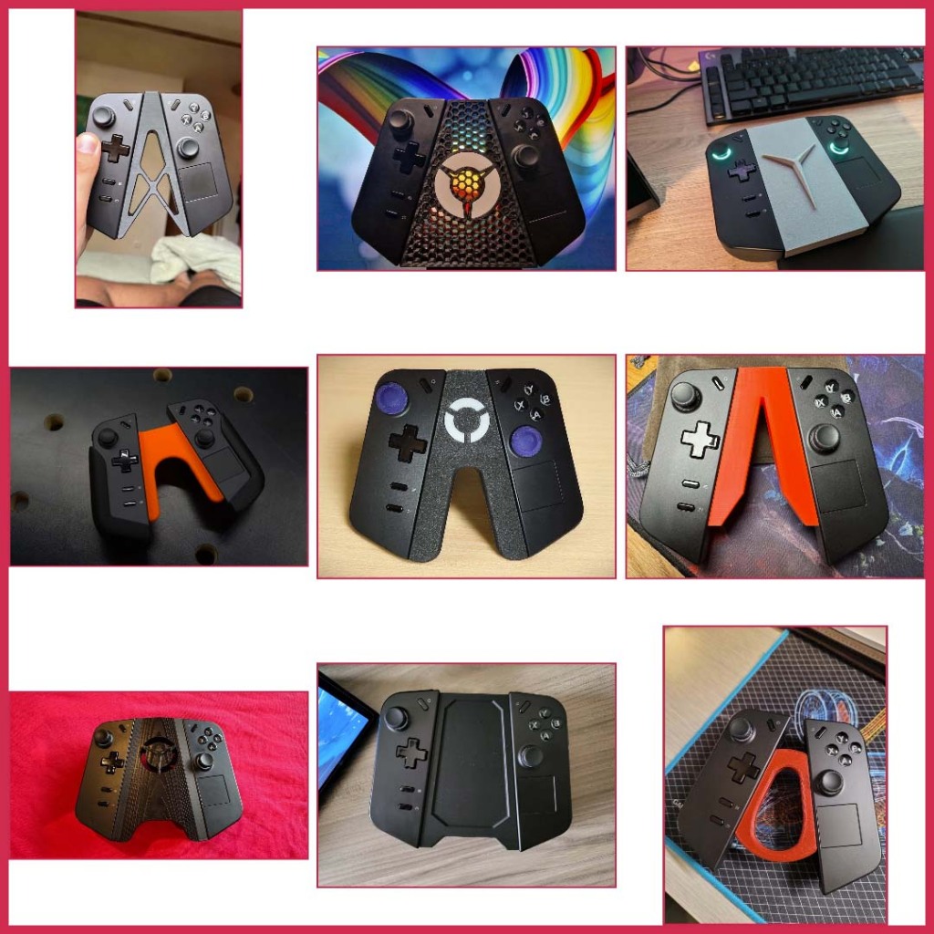 Grip phong cách đơn giản kết nối tay cầm cho máy chơi Lenovo Legion Go 1 và Lenovo Legion Go 2 nhiều