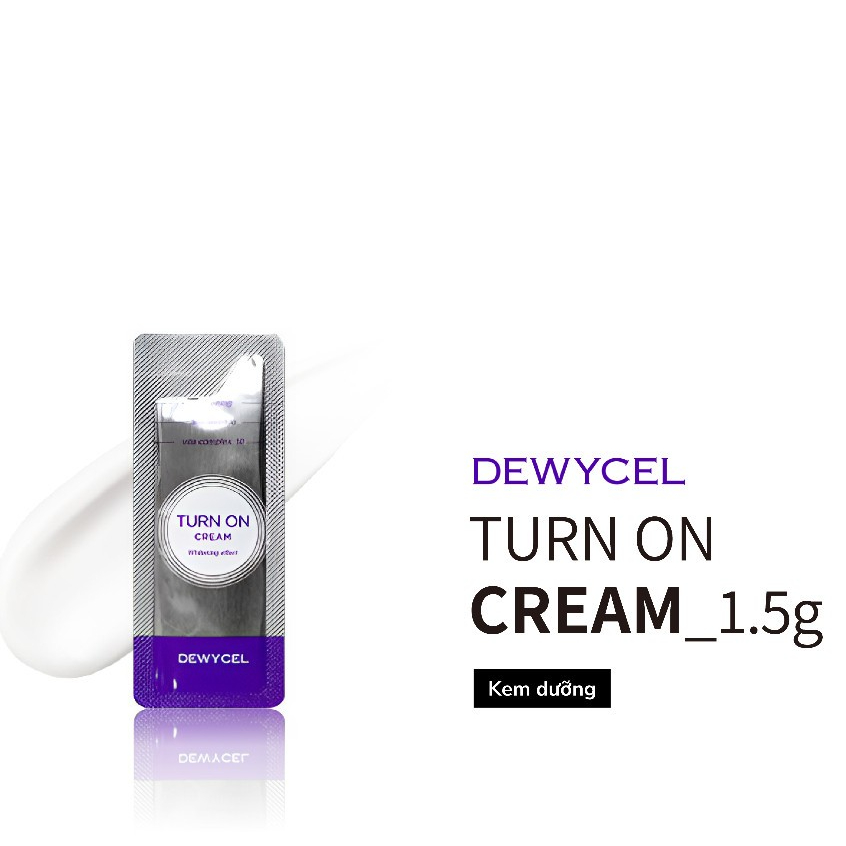 [QUÀ TẶNG KHÔNG BÁN] Sample Kem dưỡng nâng tone 3D Dewycel Turn on cream 1.5g