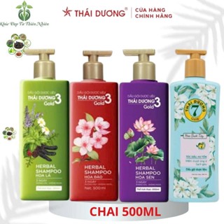  Dầu Gội Dược Liệu Thái Dương 3 và 7 Thái Dương Chai 480ml Ngăn Ngừa Rụng Tóc Gàu Ngứa Sao Thái Dương 