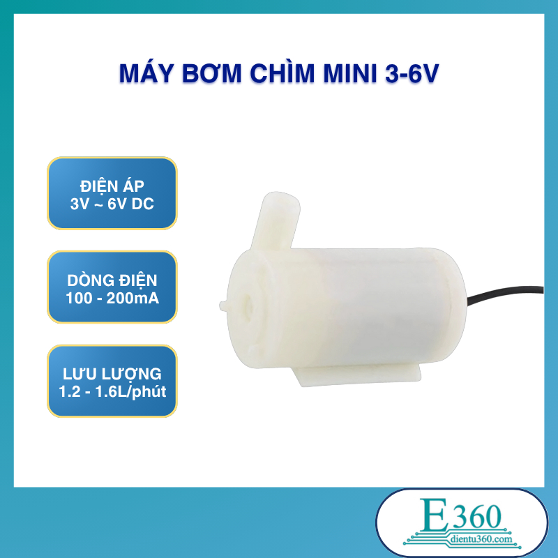 Máy Bơm Chìm Mini 3-6V