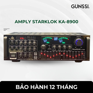  Ampli karaoke bluetooth STARKLOK Ka-8900 công suất lớn 900W amply karaoke gia đình âm thanh siêu đỉnh 8 sò lớn 