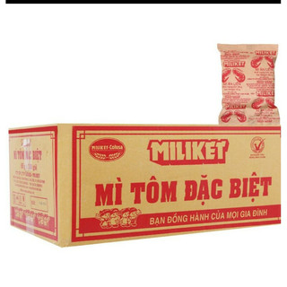 Thùng Mì Miliket 4 Tôm 30 Gói 80g (mì xưa ngàn năm vẫn thèm)