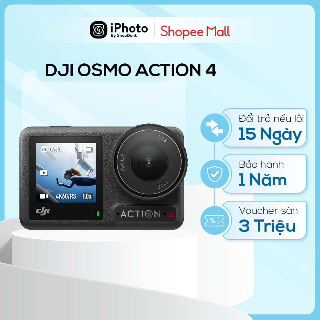 Camera Hành Trình DJI Osmo Action 4 Chính Hãng Bảo Hành 1 Năm