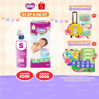 Tã quần Bobby Siêu Khô Thoáng - 100% Thoáng Khí Jumbo S46/M42/L36/XL32/XXL28/XXXL22